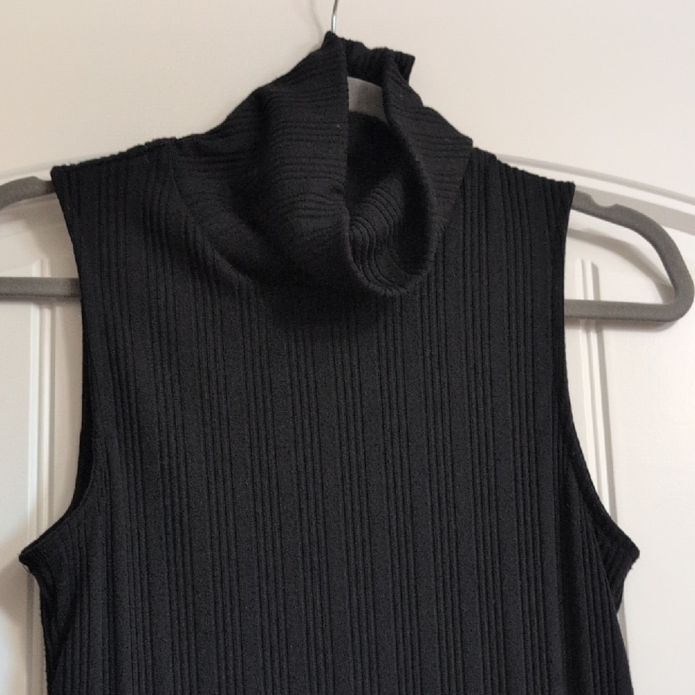 Nine West Black Sleeveless Midi Dress - Picture 3 of 6